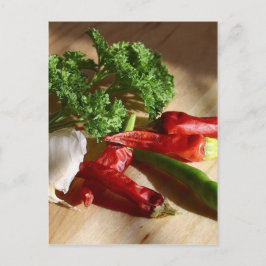 Postal Arte de cocina picante