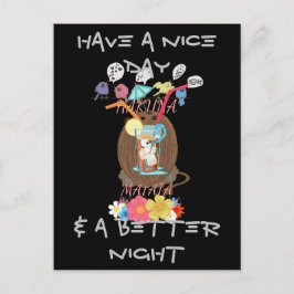 Postal Arte de Coco Lemonade de la naturaleza tropical