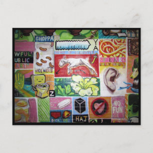 Postal arte de collage