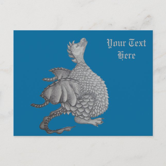 Postal arte de criaturas de fantasía y mitología del drag (Anverso)