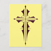 Arte de Cruz Cristiana Púrpura Real
