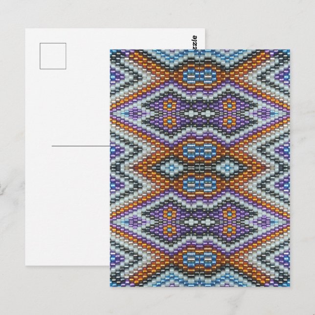Postal Arte de cuentas del suroeste (Anverso / Reverso)