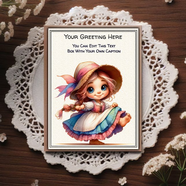 Postal Arte de cuento de sentimiento cotidiano caprichoso (Subido por el creador)