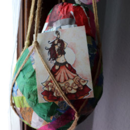 Postal Arte de danza del vientre