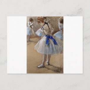 Postal arte de degas ballerina