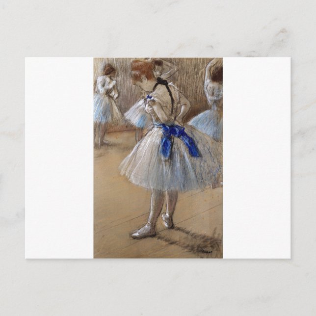Postal arte de degas ballerina (Anverso)