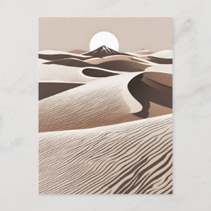 Postal Arte de desierto minimalista