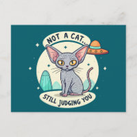 Arte de dibujos animados sarcásticos de gato Sphyn
