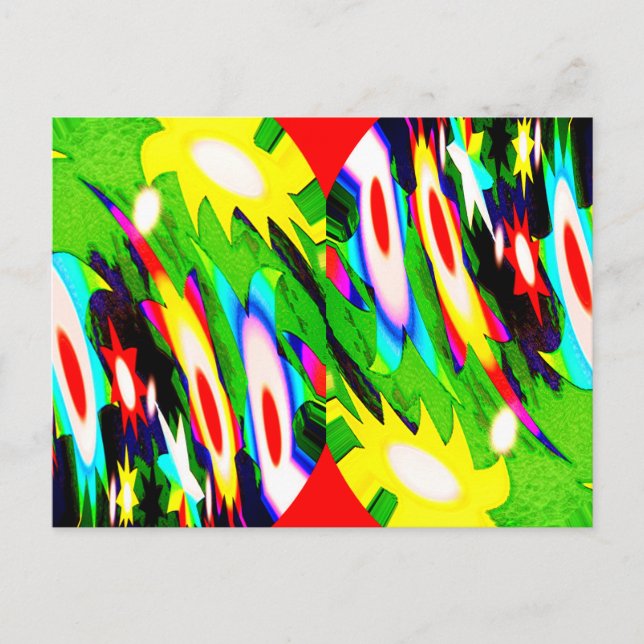 Postal Arte de disparar estrellas (Anverso)