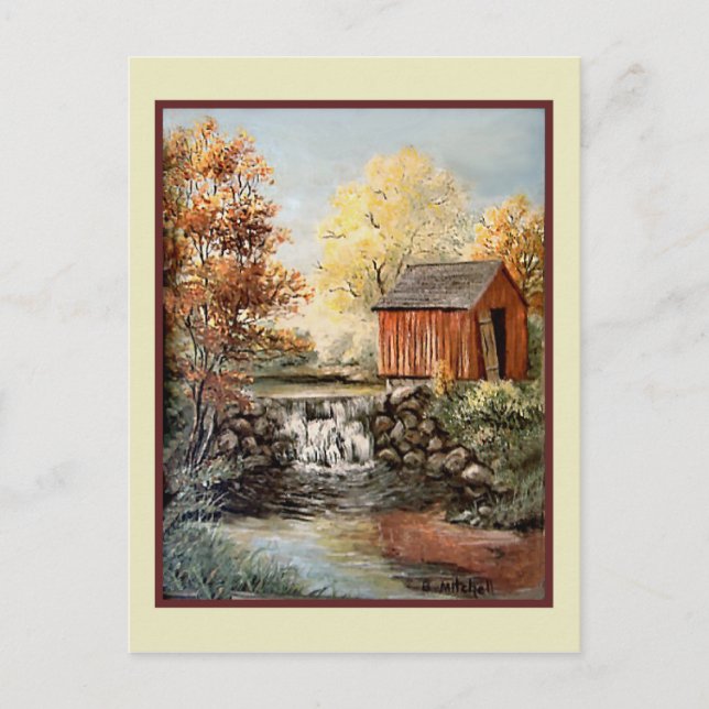 Postal Arte de época - B. Mitchell (Anverso)