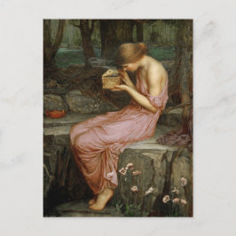 Postal Arte de época John William Waterhouse Psyche