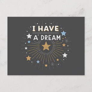 Postal Arte de Estallido de Estrellas Inspirador 'Tengo u