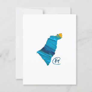 Postal Arte de estudio de Israel