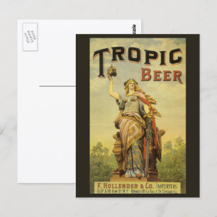 Postal Arte de etiqueta de producto vintage, Gladiador de