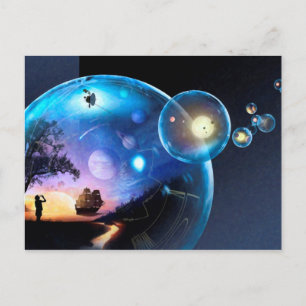 Postal Arte de exploración espacial Nave espacial Voyager