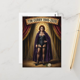 Postal Arte de fan en memoria de Tim Curry 1946-2026