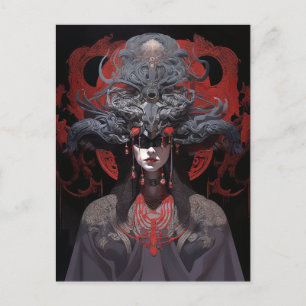 Postal Arte de fantasía de la Reina Demonio