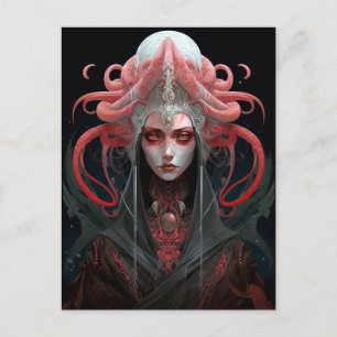 Postal Arte de fantasía de la Reina Demonio