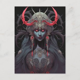 Postal Arte de fantasía de la Reina Demonio