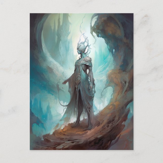 Postal Arte de fantasía de Underworld Guardian (Anverso)