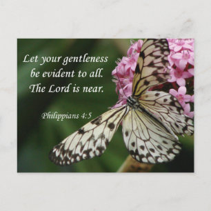 Postal Arte de fe cristiana ~ Philippians 4:5