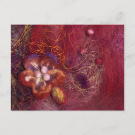 Postal Arte de felación de flores