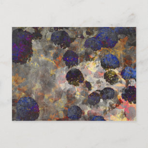 Postal Arte de fondo digital de patrón floral / floral