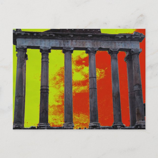 Postal Arte de foro romano (Anverso)