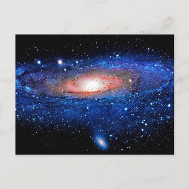 Postal Arte de galaxia (Anverso)