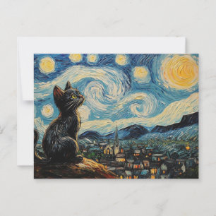 Postal Arte de gato