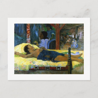 Postal Arte de Gauguin pintando Tamari No Atua (Natividad