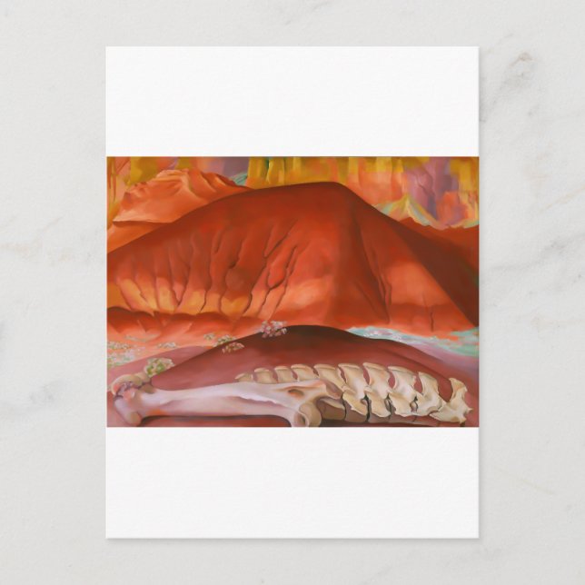 Postal arte de georgia o'keeffe (Anverso)