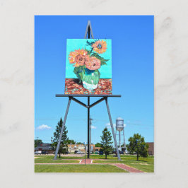 Postal Arte de girasoles de Van Gogh gigante, Goodland, K