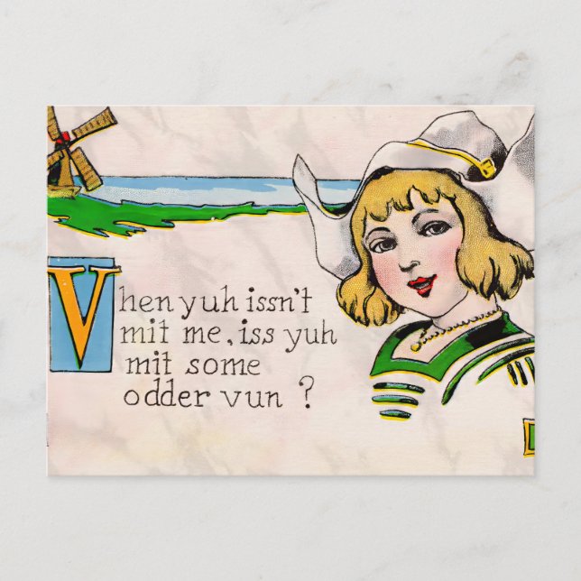 Postal Arte de guiñada (Anverso)