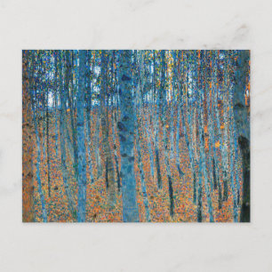 Postal Arte de Gustav Klimt Bosque de Hayas Vintage