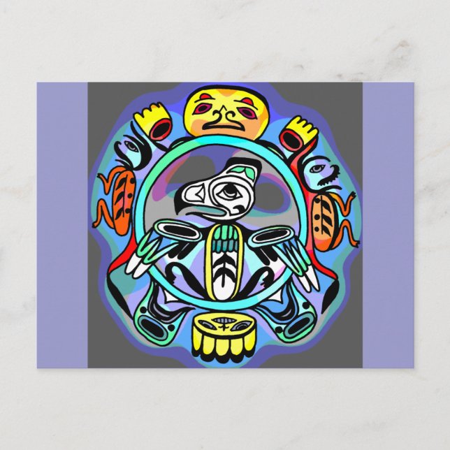 Postal Arte de Haida (Anverso)