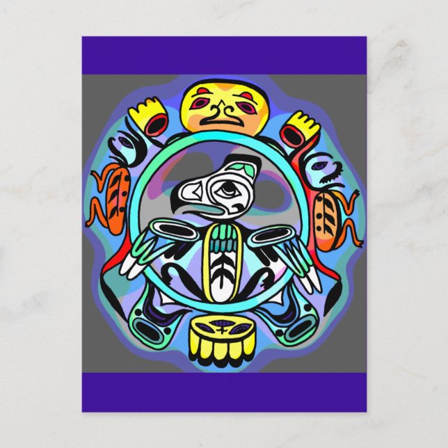 Postal Arte de Haida (Anverso)