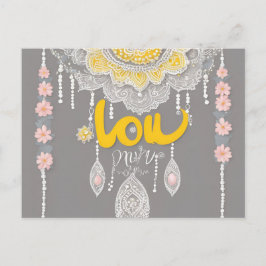 Postal Arte de IA Sunny Gray Lace