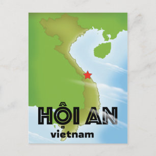Postal arte de impresión de cartel de viaje a Hoi An Viet