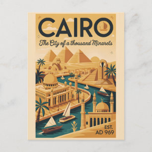 Postal Arte de impresión de cartel de viaje retro de El C