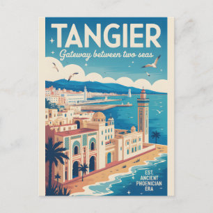 Postal Arte de impresión de póster de viaje retro de Táng