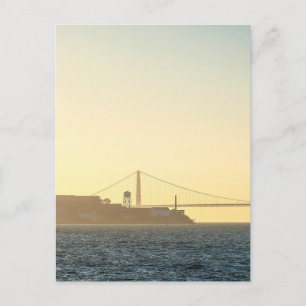 Postal Arte de impresión fotográfica del puente costero d