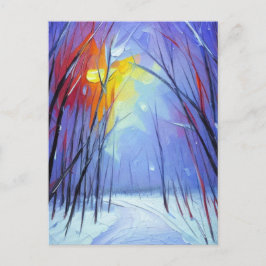 Postal Arte de invierno bonito