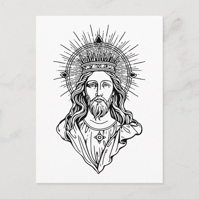 Postal Arte de Jesucristo (Anverso)