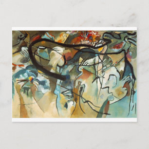 Postal arte de kandinsky abract