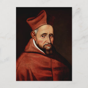 Postal Arte de la Biblioteca Romana de San Roberto Belarm