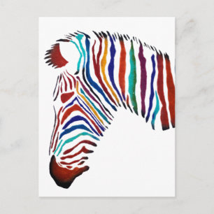 Postal Arte de la calle Eléctrica de Zebra Street