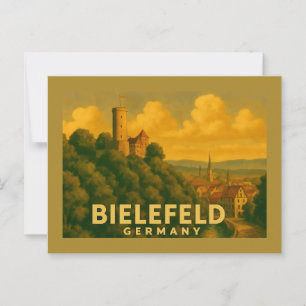 Postal Arte de la ciudad Bielefeld Alemania