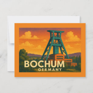 Postal Arte de la ciudad de Bochum Alemania