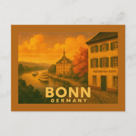 Postal Arte de la ciudad de Bonn Alemania